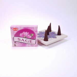 Conuri parfumate Sage, Salvie, realizate in India de compania HEM