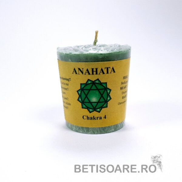 Lumânare verde chakra inimii Anahata